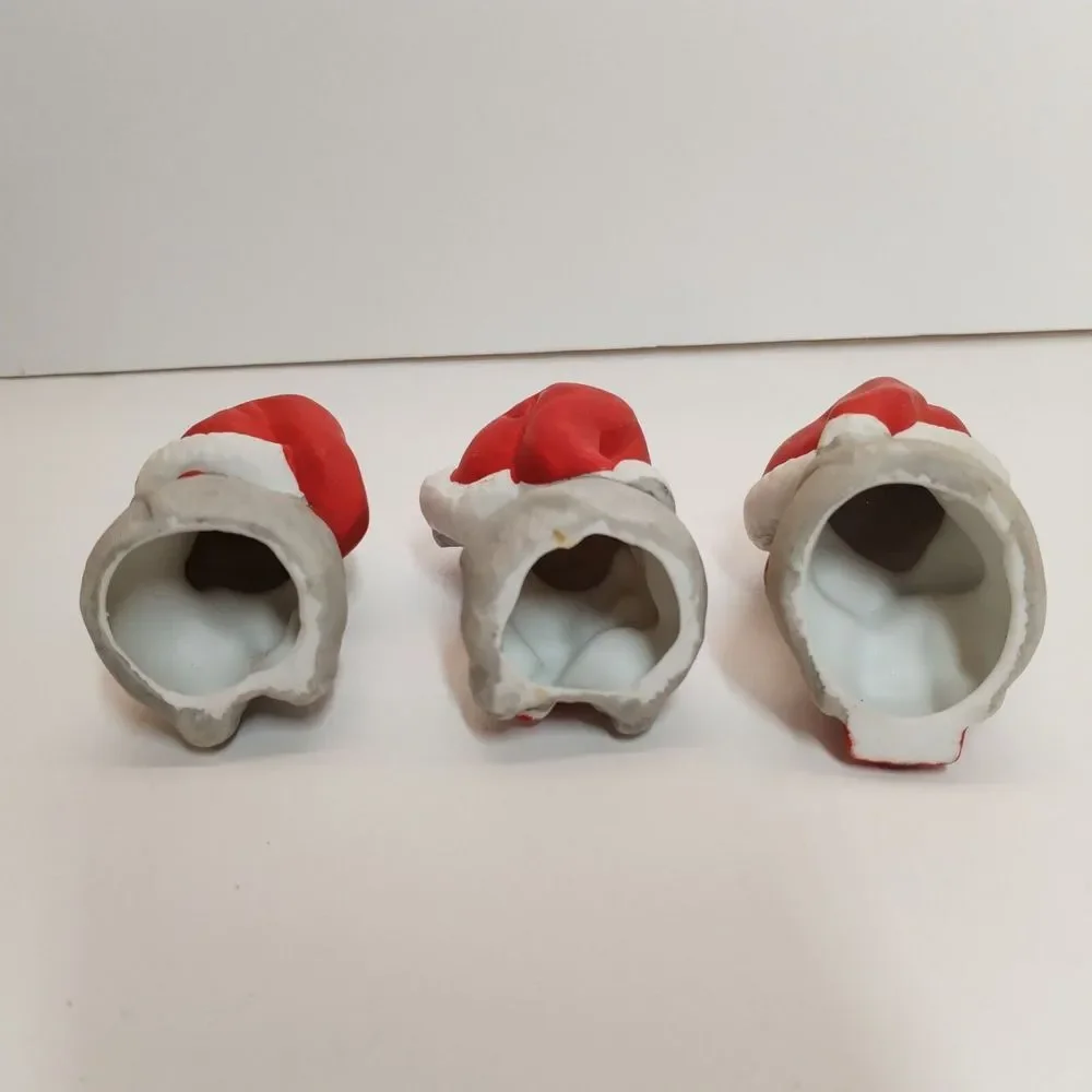 Vintage 1987 Adorable House of Lloyd Christmas Mouse Tree Ornament Trio‎